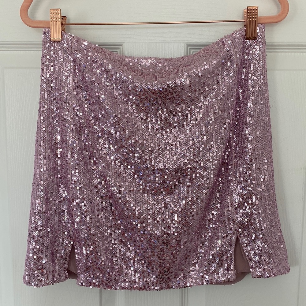 Sequined Mini Skirt